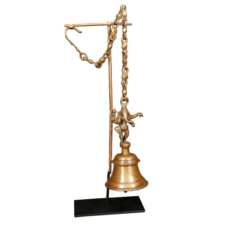 Ganesha Temple Bell on Stand